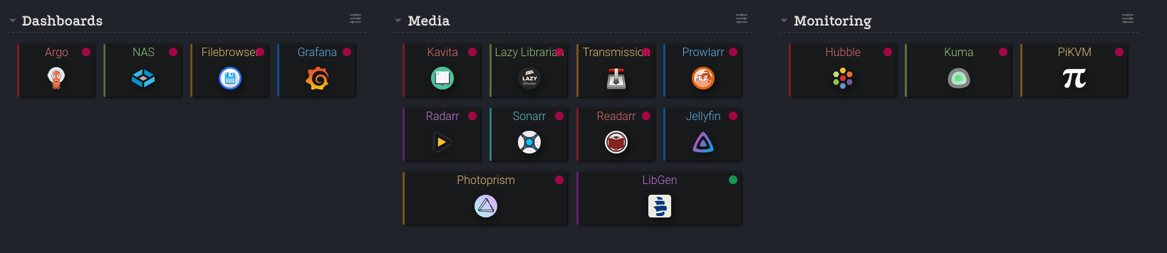 My homelab&rsquo;s dashboard